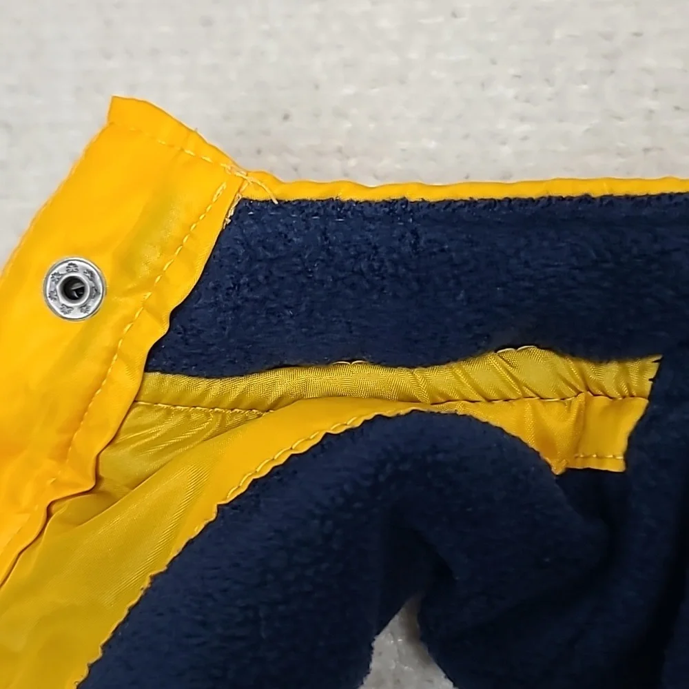 Junior Varsity Athletics Boy’s Yellow Quilted Puffer Jacket/Vest in Yellow/Blue